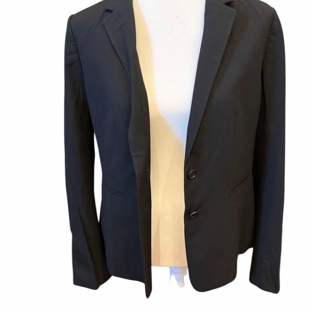 Reiss Black Knit Textured Women's Blazer - Picture 4 of 4